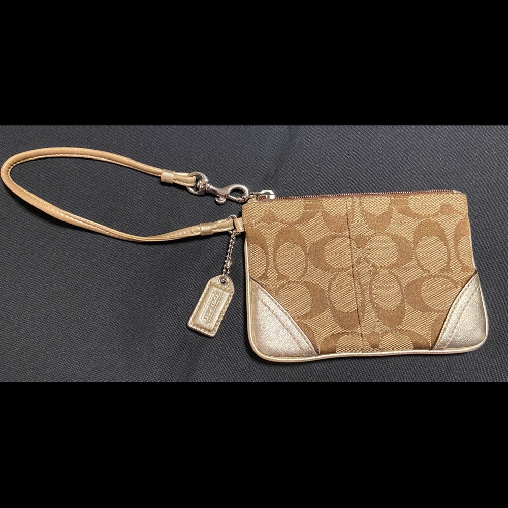 Coach Signature Wristlet